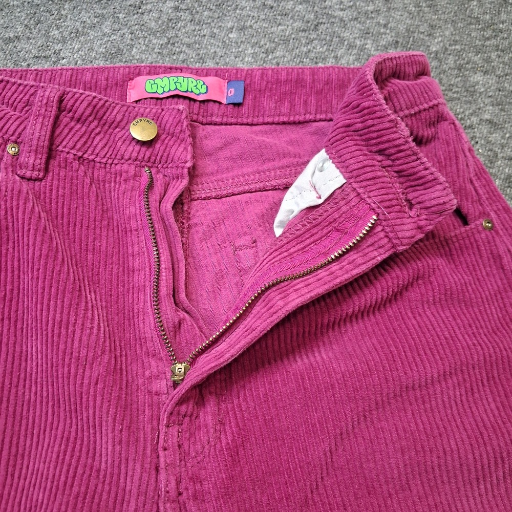 Empyre Tori Magenta Corduroy Pants Wide Leg High Rise Purple Womens Size 0 - Picture 10 of 15